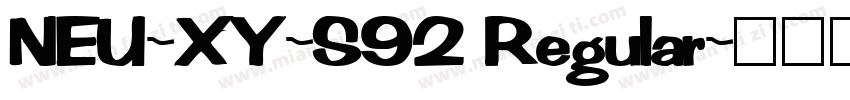 NEU-XY-S92 Regular字体转换